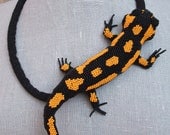 FIRE salamander necklace - KrisDesignFSP
