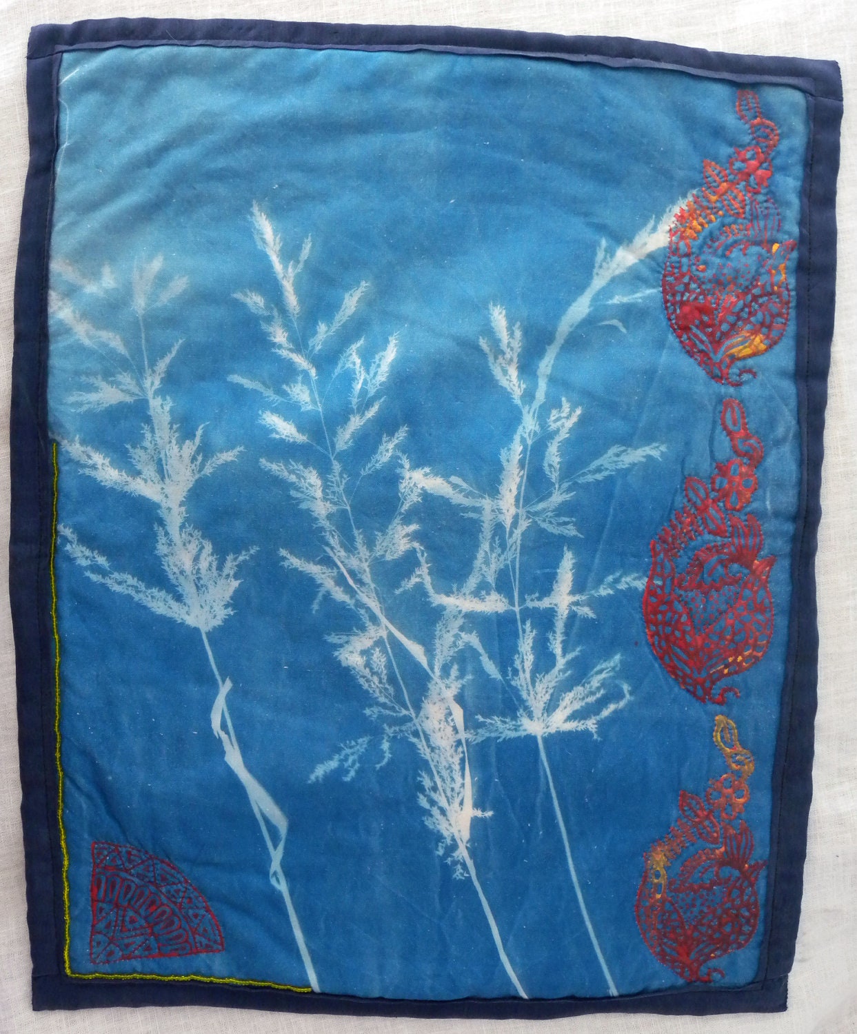 Art Quilt - Winter Wheat - Miniature