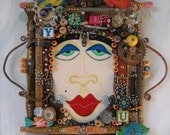 The Queen Of Everything, Original Wall Assemblage by Fig Jam Studio