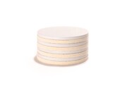 Concrete and felt coasters.