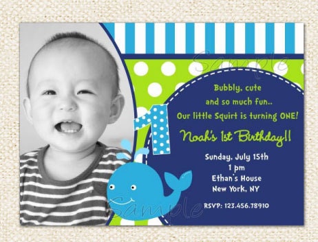 Whale Invitations