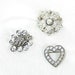 Vintage Rhinestone Brooch Lot  Clear Rhinestone Brooch