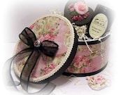 Shabby Chic Box, Floral Box, Rose Garden Gift  Box, Keepsake Box, Tea Box, Tea Pot Fabric