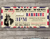 Vintage T-length Fourth of July invitation & coordinating tags Il_170x135