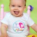 Monthly Baby Onesie Stickers - Alaina - Cute Whimsical Pastel Birds on a Colorful Branch - Great Baby Shower Gift and Photo Prop