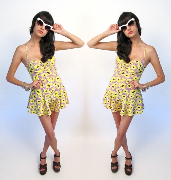 super 90's sunflower romper