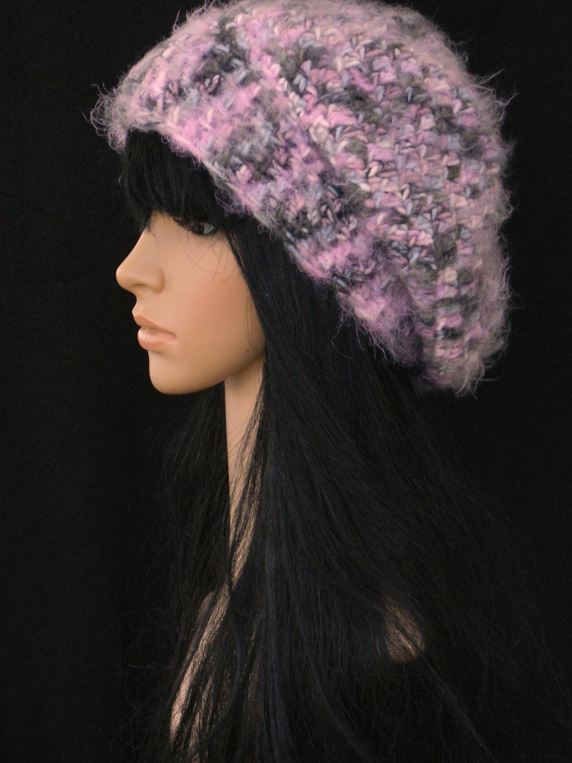 Winter Slouchy Cloche Headwarmers Tams Berets For Women Teens In Pink Black and Multicolored