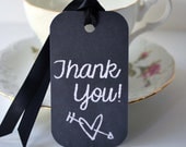 Rustic Thank You Tags, Chalkboard Thank You Tags, Gift Tags, Party Favors