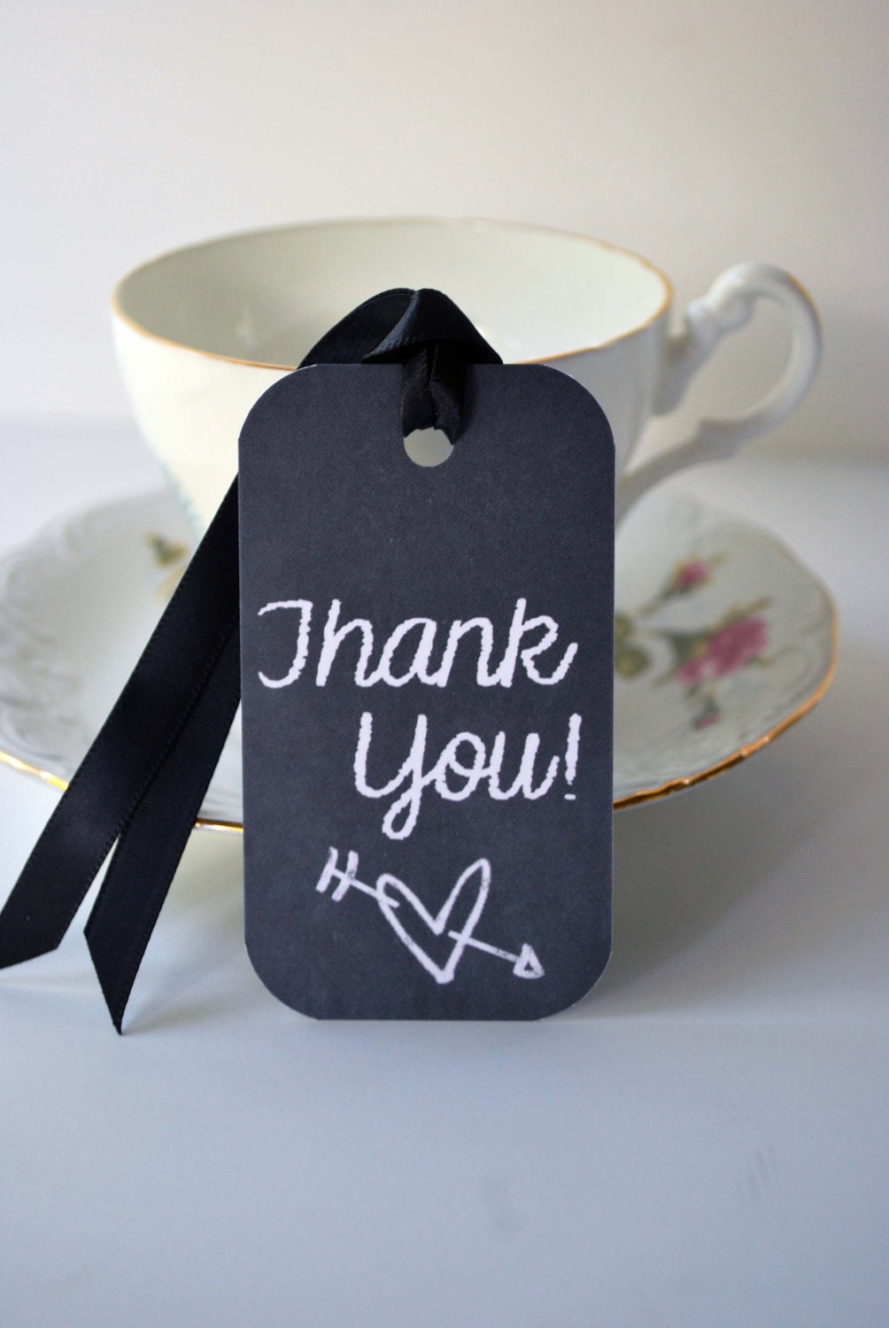 Rustic Thank You Tags, Chalkboard Thank You Tags, Gift Tags, Party Favors