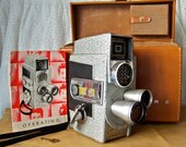 Vintage Movie Camera Revere Eye-Matic 8mm with Case