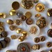 Vintage Gold Tone Buttons