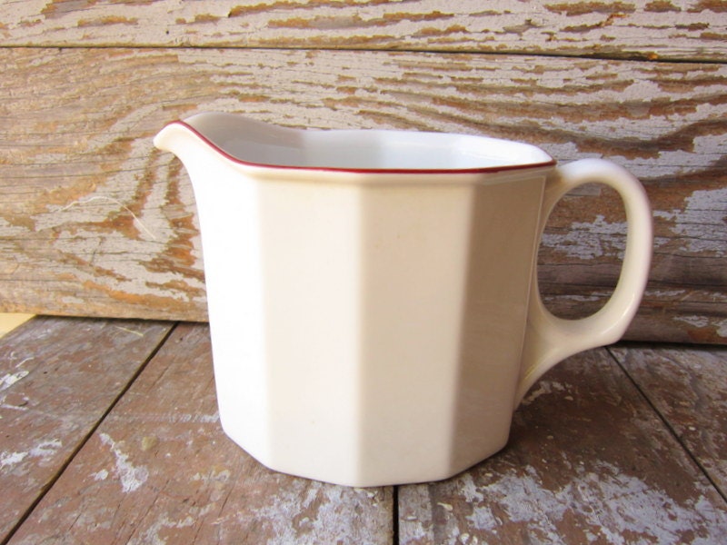 Vintage White Pitcher Porsgrund Norway