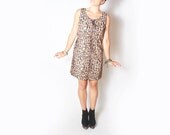 Mod Dress Retro Leopard Print Mini Dress - Medium med