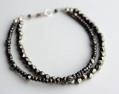Double Stranded Pyrite Bracelet