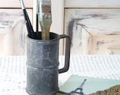 Vintage French Pewter Measure Cup