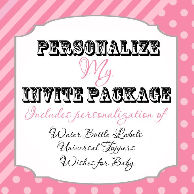 Personalize My invitation Party Package Il_170x135