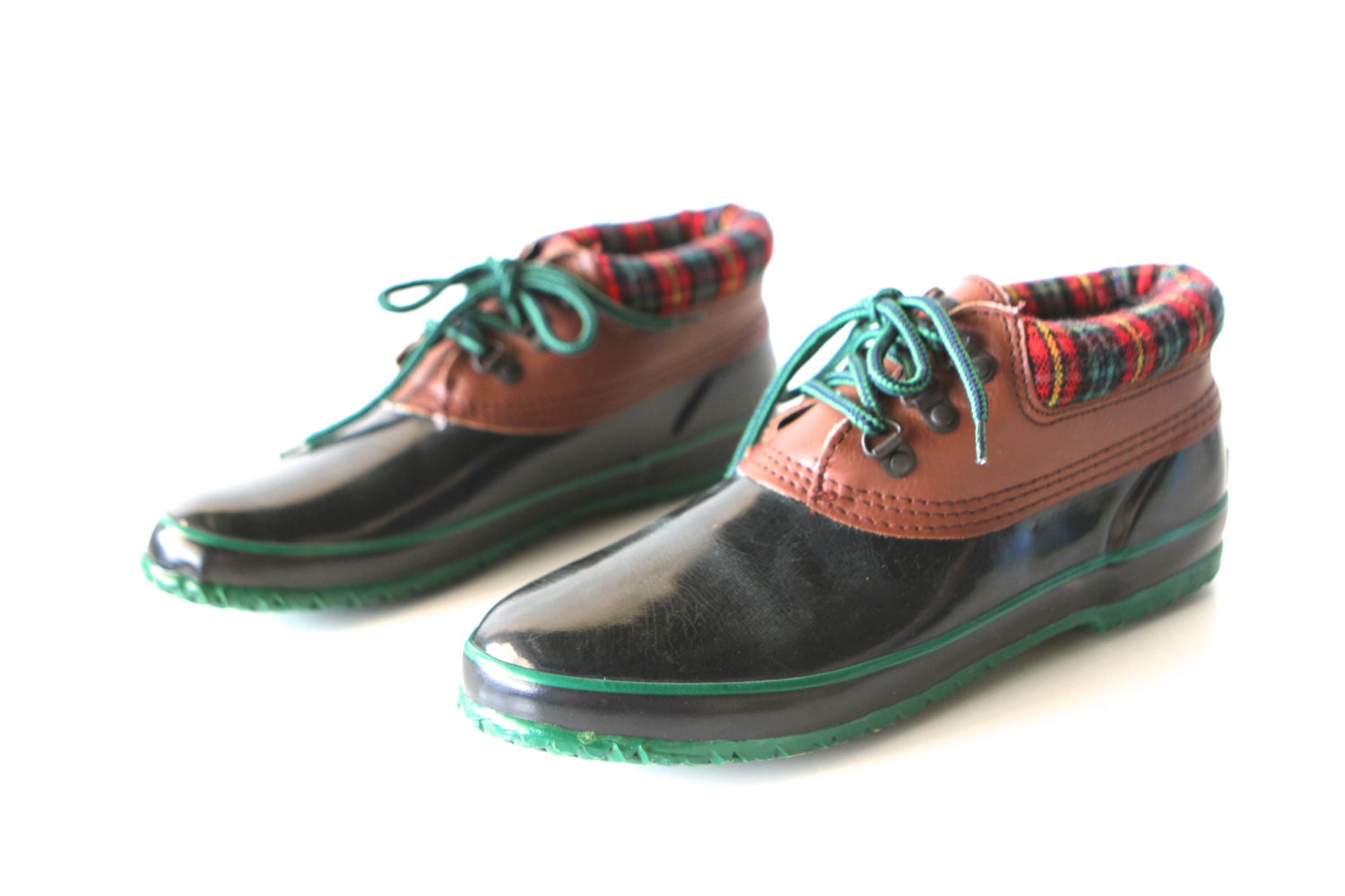 size 9 DUCK boots 90s rain snow BOOTIES preppy low top shoes