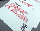 Trickster Pied Piper Letterpress Cards (pack of three with envelopes)
