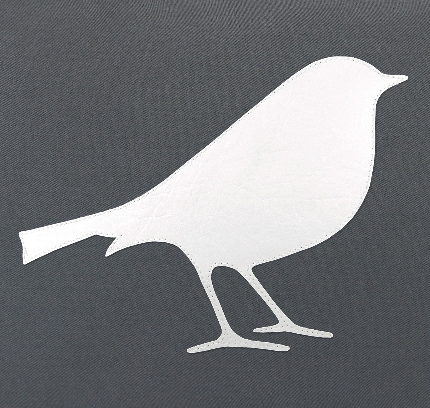 Personalized pillow case - Bird applique pillow cover with your choice of color and fabric - 12x18 or 16x16 decorative pillow cover