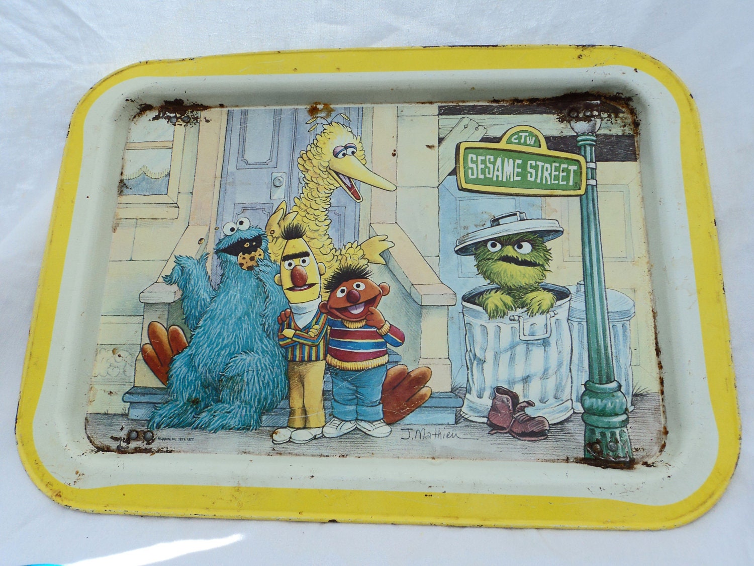 sesame street TV tray time for dinner