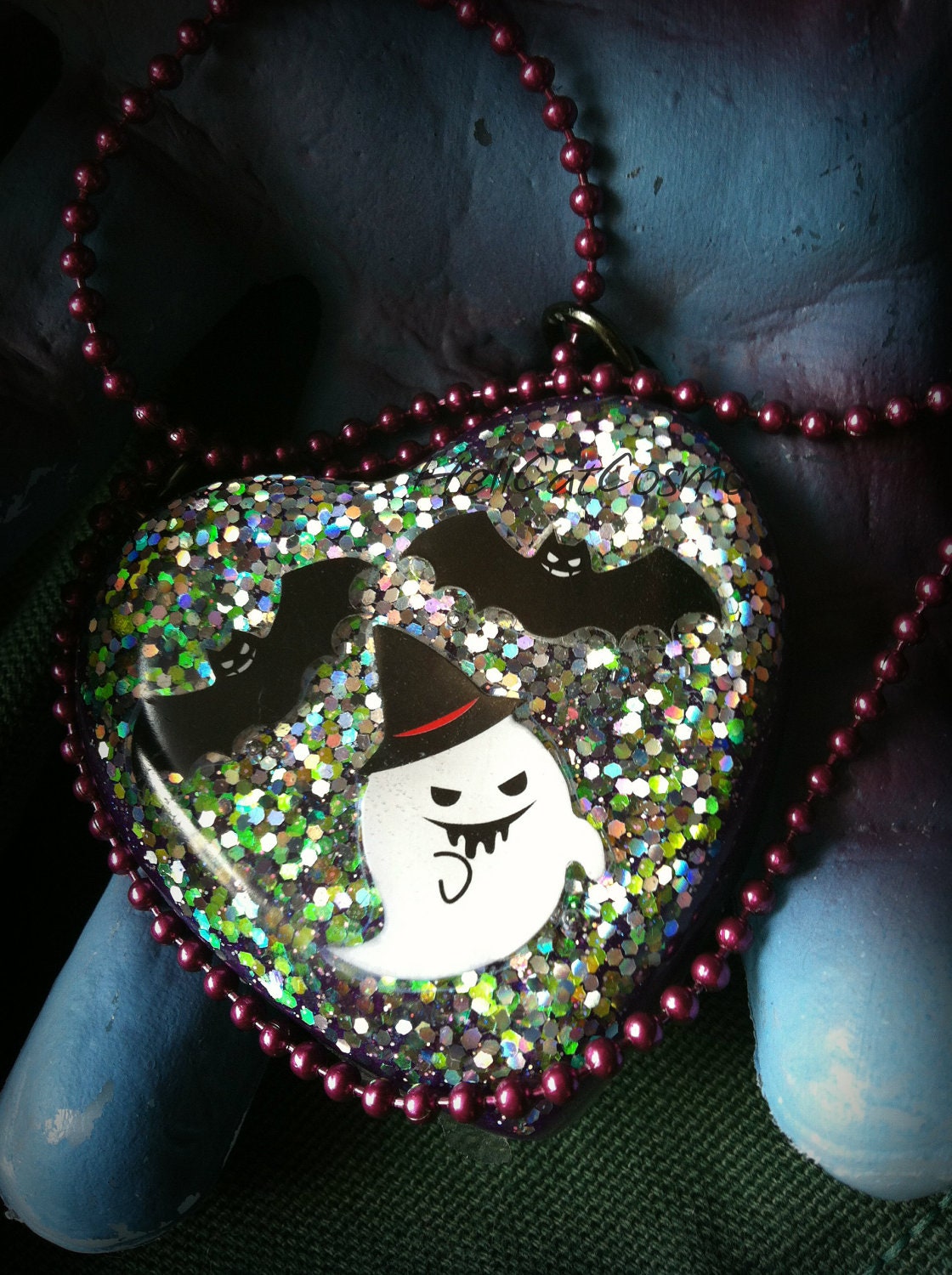 Spooky ghost with posse Necklace
