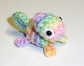 Mini Pastel Rainbow Chameleon Plushie