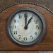 Antique Large Wood Mantle Piece Clock, in working order