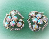 Vintage Rhinestone Earrings 1950s