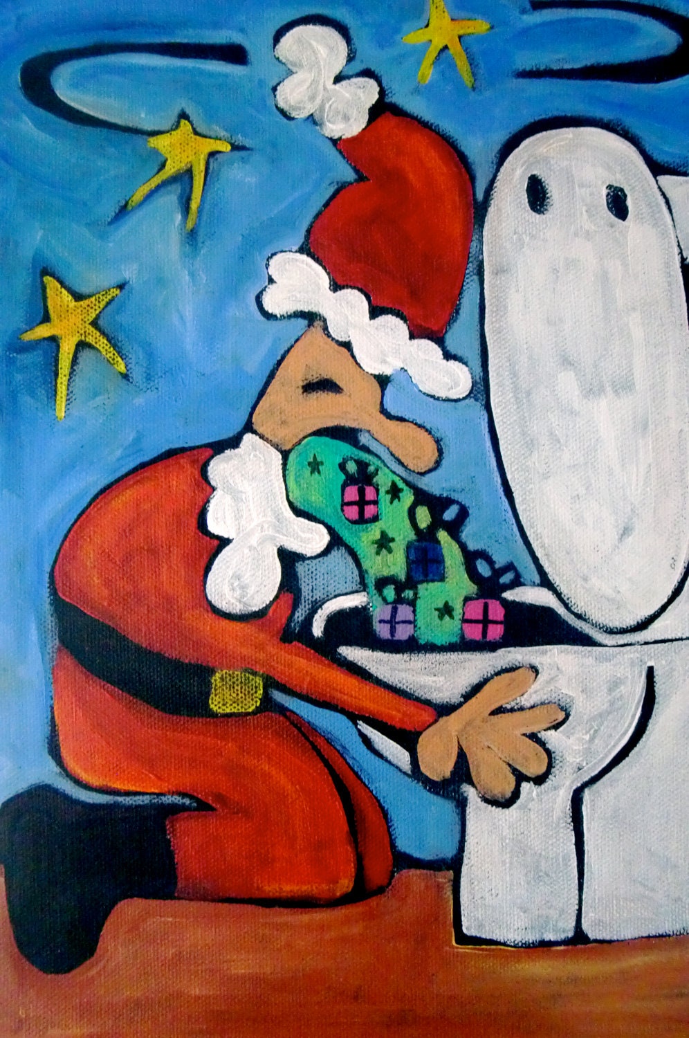 Puking Christmas - Art Print