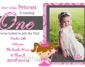 Girls First Birthday Invitation for Princess Party Il_170x135