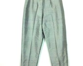 Slate Grey Silvery Silk Harem Pants