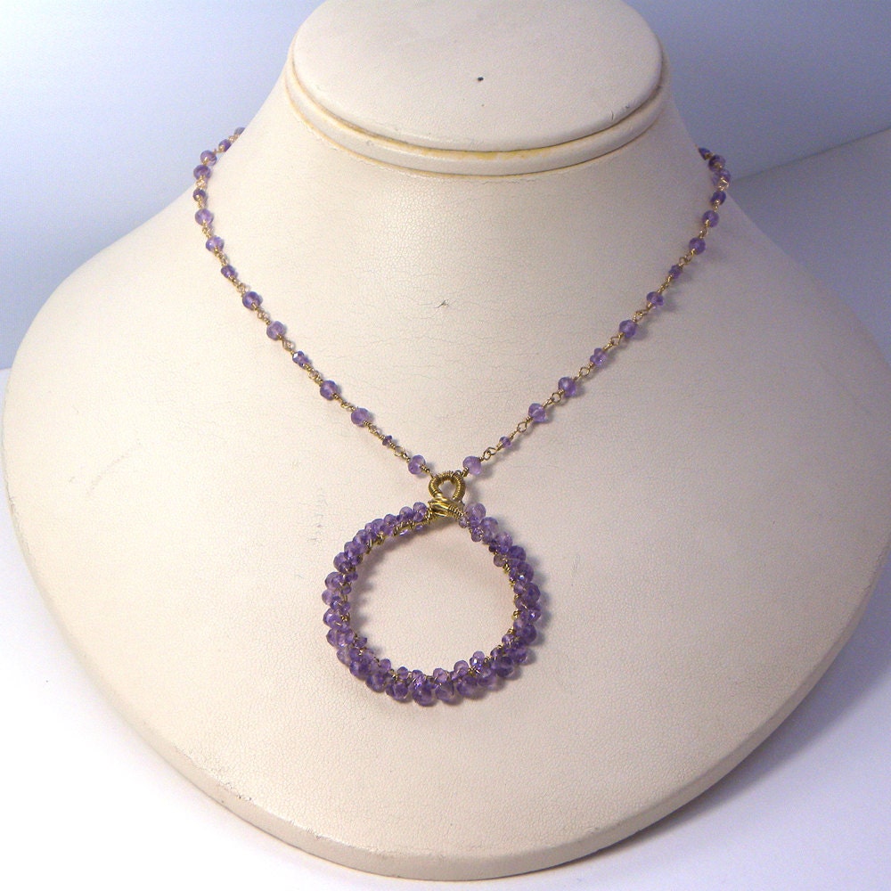 Amethyst Pendant Necklace