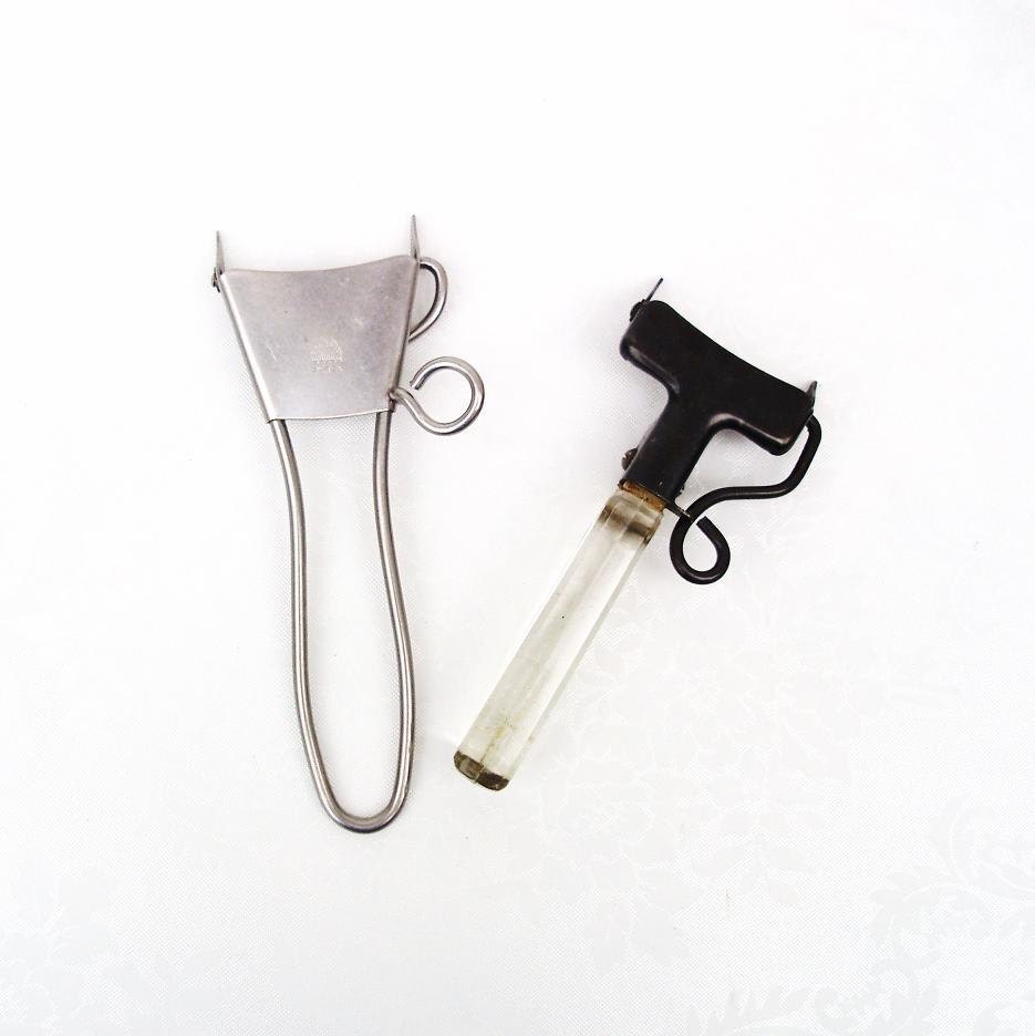 Pot Handle Holders Pot Grabber Industrial Chic Vintage Pyrex rustic Glass Handle