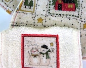 Christmas Burp Cloths/Bib - 3pc. gift set