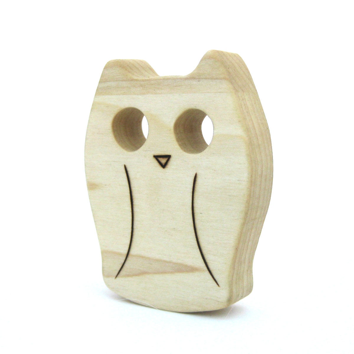 Owl Toy - Baby Teether Toy - Wooden Teething Toy