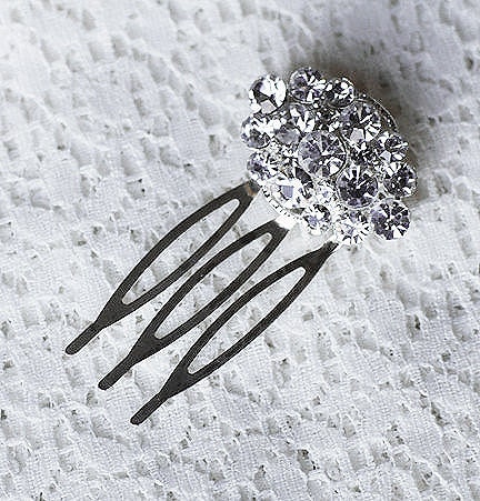 Rhinestone Bridal Hair Comb Beach Wedding Jewelry Crystal Hairpin Clip FREE Combine Shipping US CM053LX