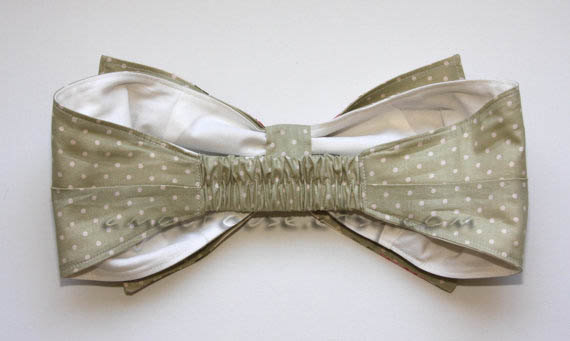 Garden and Dots Print Bow Bandeau