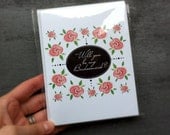 Hand Painted Will You Be My Bridesmaid Card