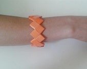 orange paper bangle-orange candy wrapper accessories-orange paper bracelet