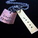 Personalized Jewelry Mommy Charm Jewelry - Baby Name Date, Child/ Children's Name Necklace - Men / Woman Jewelry w/ Gunmetal Chain