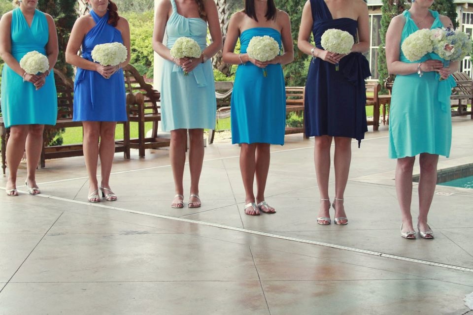 Extra Large Convertible Dress Knee Length - Bridesmaids, Beach, Vacation, Wedding, Honeymoon
