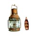 Vintage Ships Lantern Copper Anchor Oil Lamp Nautical