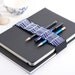 Large Journal Bandolier / Travel light, Draw often / Cobalt lattice
