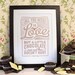Love and Chocolate - Charles Schulz quote poster