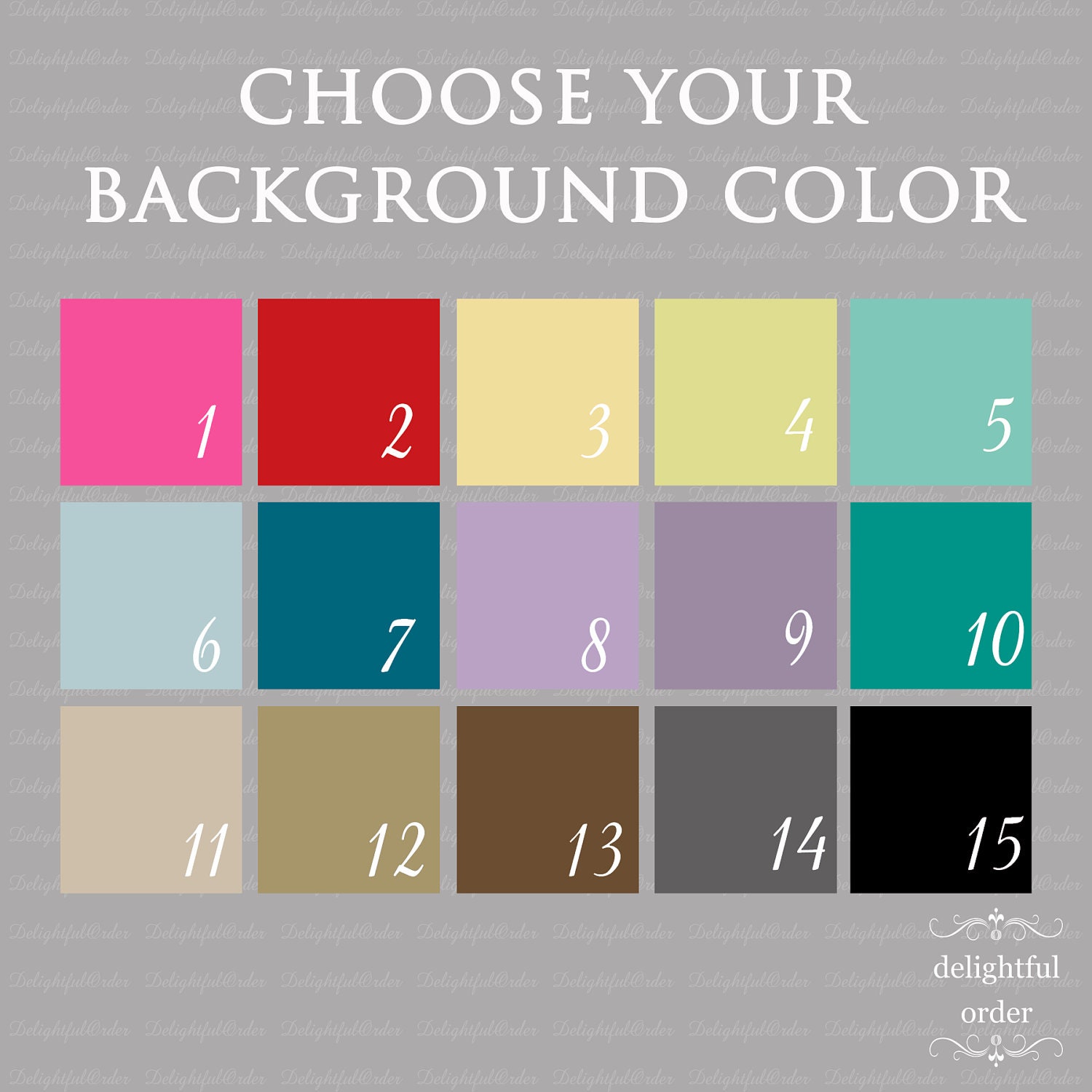 Custom Damask Calendar - 16x20 JPEG Digital/Printable File - You Choose Your Color - You Print