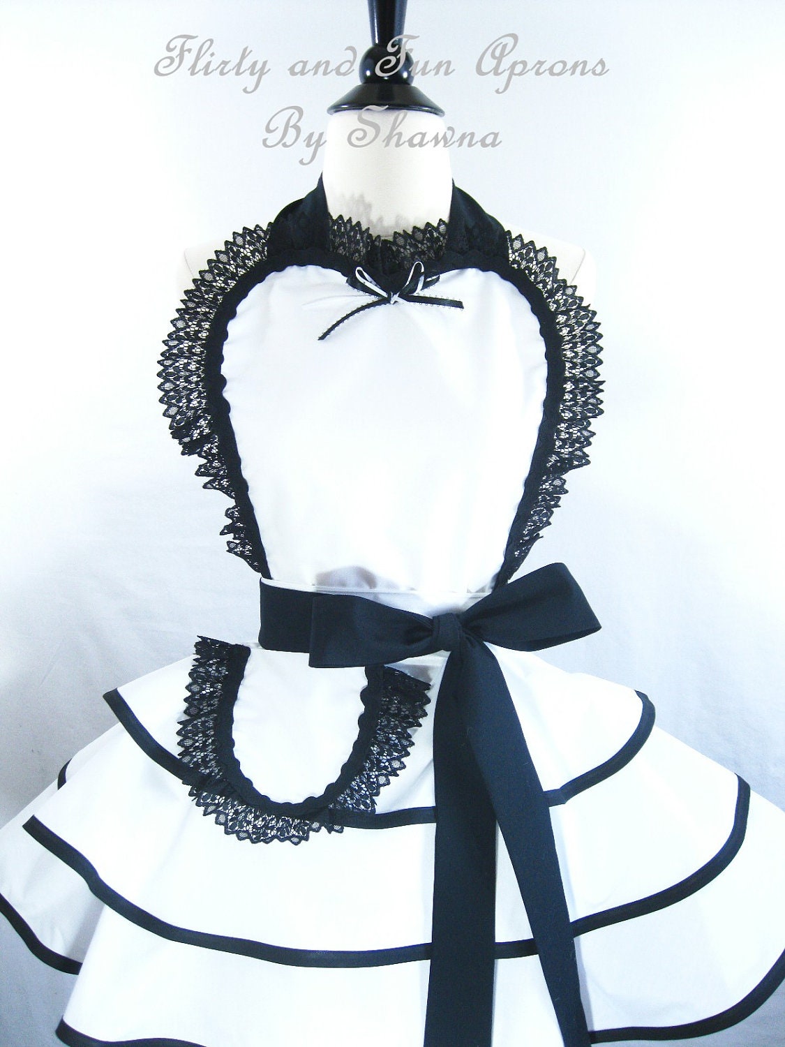 French Maid Apron -White