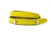 Multi Wrapped Yellow Leather Bracelet - New