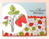 Sweet Strawberry Birthday Card