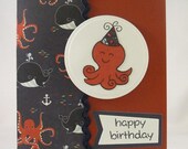 Octopus Birthday Card