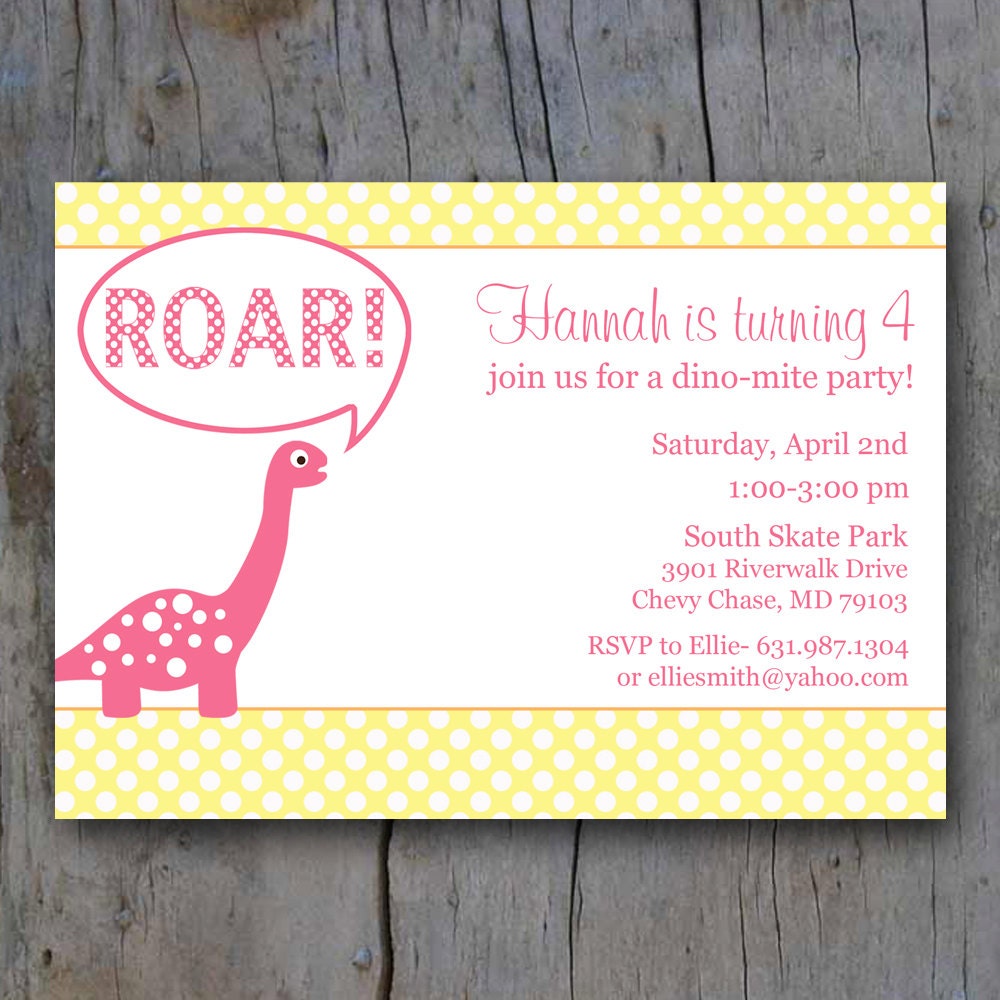 Printable Dinosaur invite for girls Il_170x135